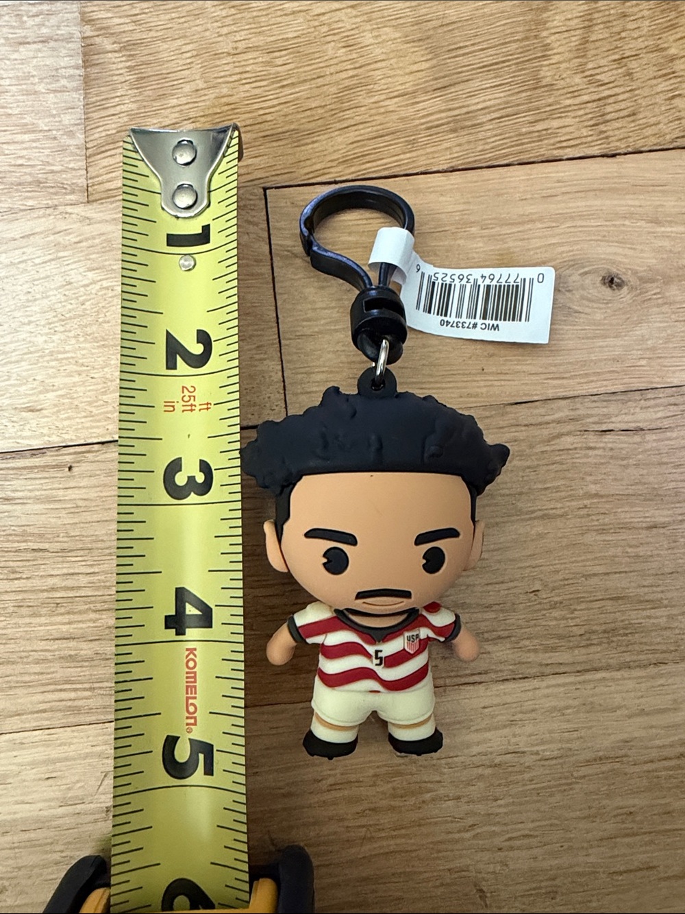 NWT USMNT #5 Antonee Robinson US Soccer Figural Bag Clip World Cup ⚽️🥅🏆 - Picture 4 of 5